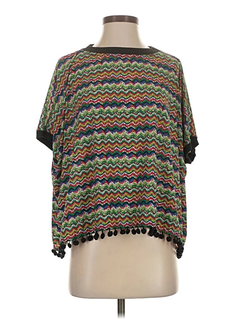 KAS Short Sleeve Top Black Boatneck Tops - Used - Size X-Small