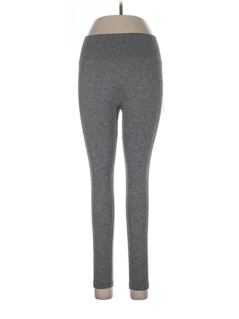 Bootyful Active Pants - High Rise: Gray Activewear - Size Large