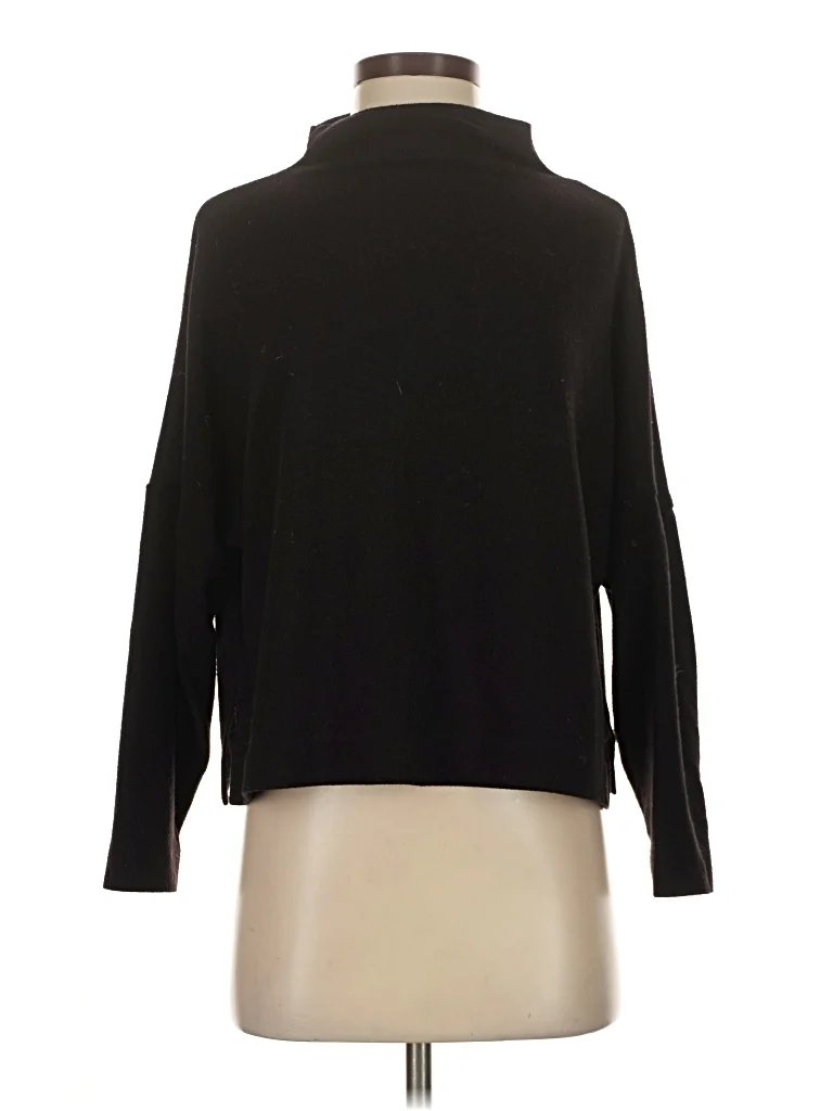 Glo Fashion Long Sleeve Turtleneck: Black Tops - Size X-Small