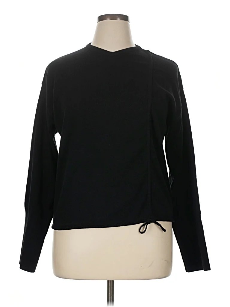 udel new york Long Sleeve Turtleneck: Black Tops - Size X-Large