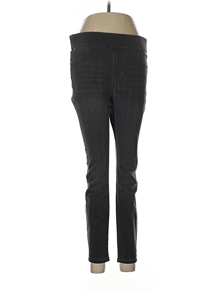 Liverpool Los Angeles Jeggings - Mid/Reg Rise: Black Bottoms - Size 8 Petite