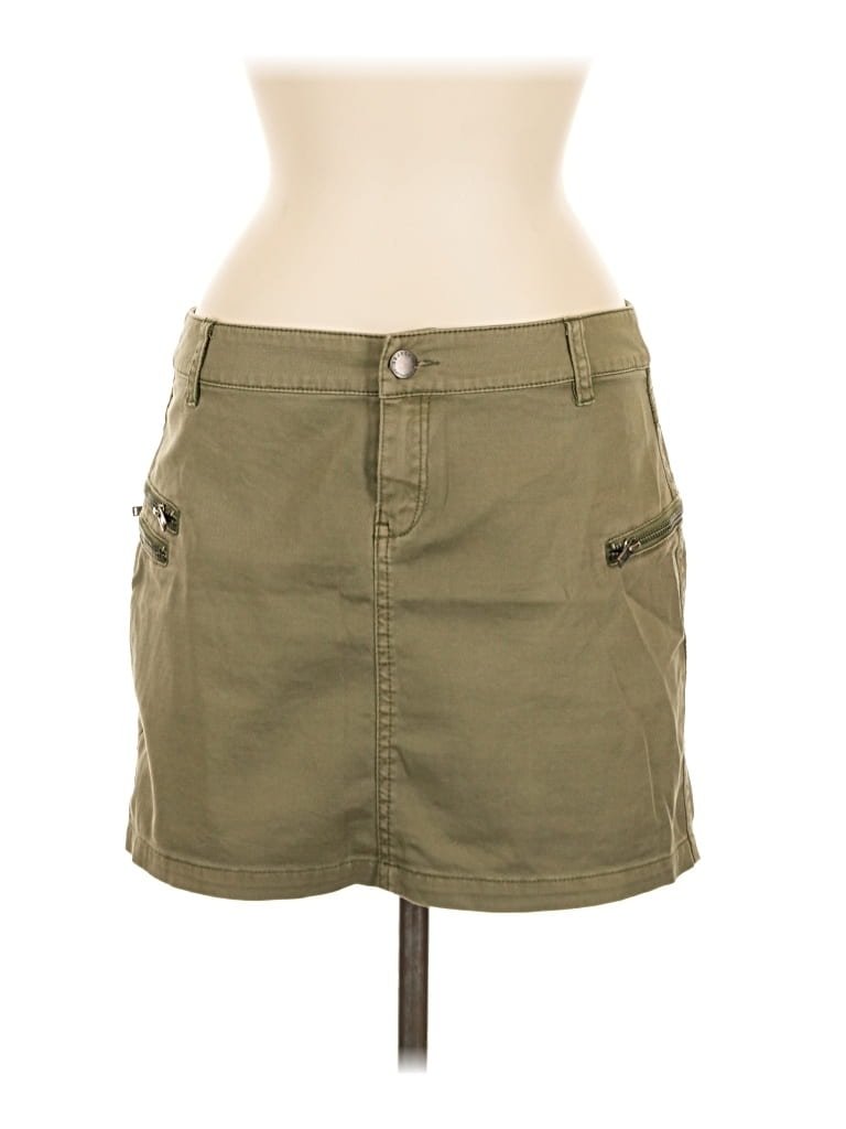 .OBJECT Casual Skirt: Green Bottoms - Size 38