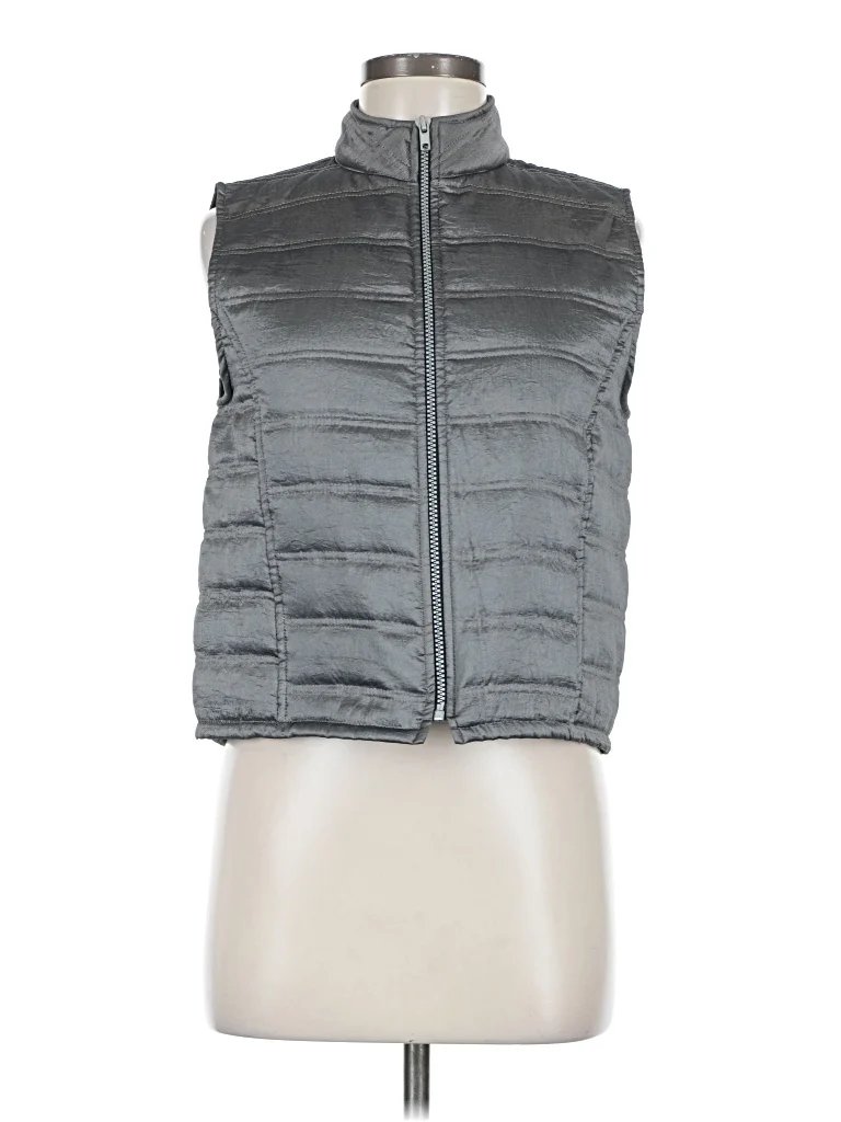 Primadonna Collection Vest: Gray Jackets & Outerwear - Size Medium