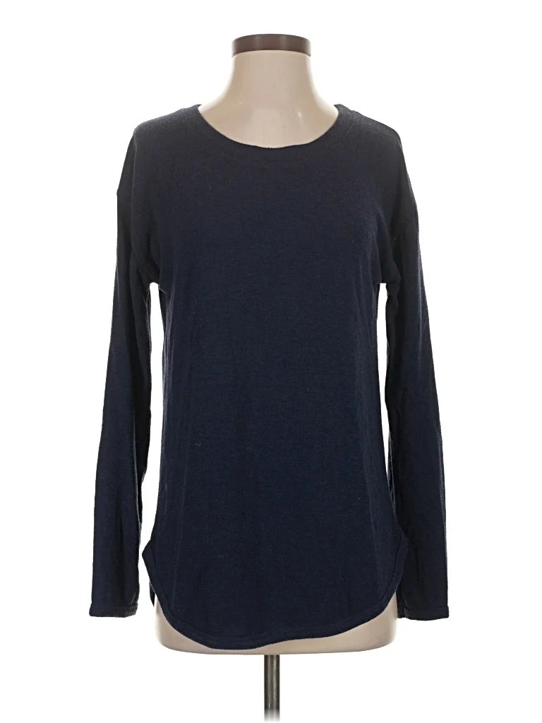 Felina Long Sleeve T-Shirt: Blue Tops - Size Small