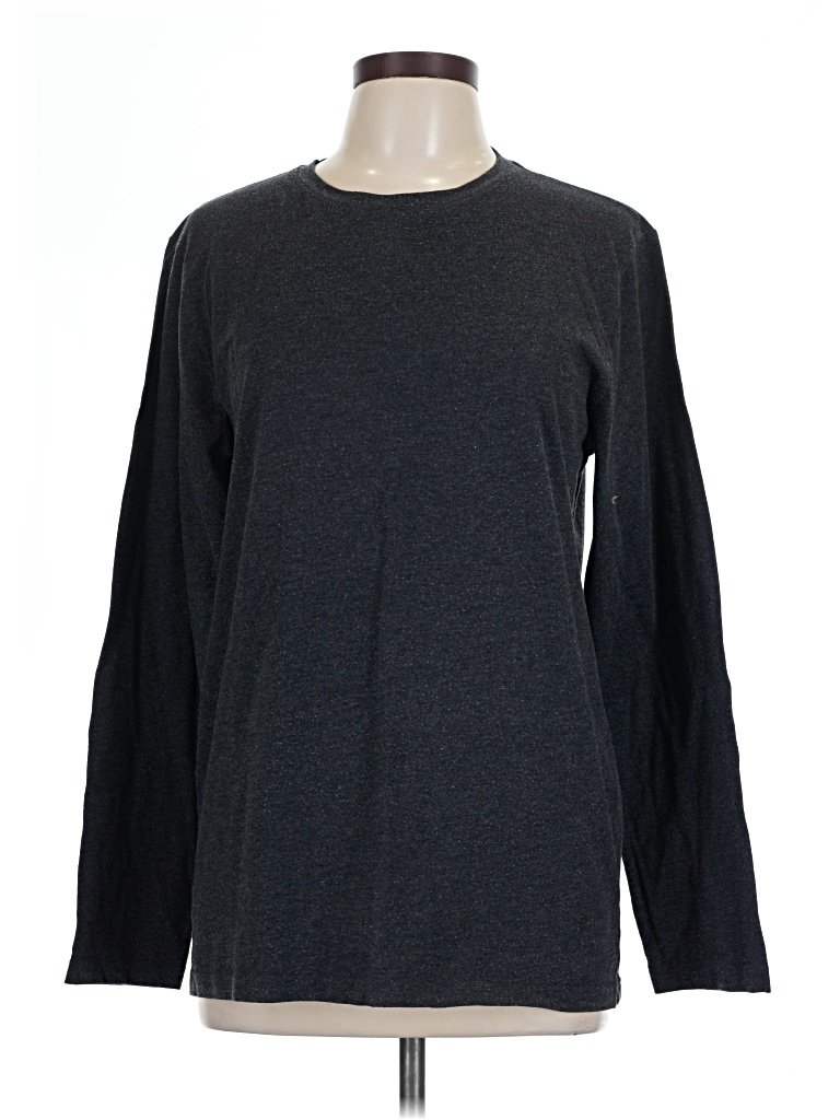 Goodlife Long Sleeve T-Shirt: Black Tops - Size Large