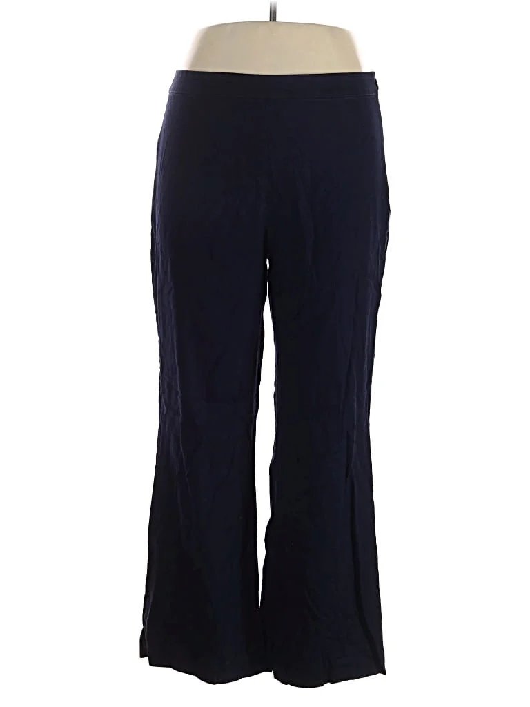 Ann Taylor Casual Pants - High Rise: Blue Bottoms - Size 14 Tall