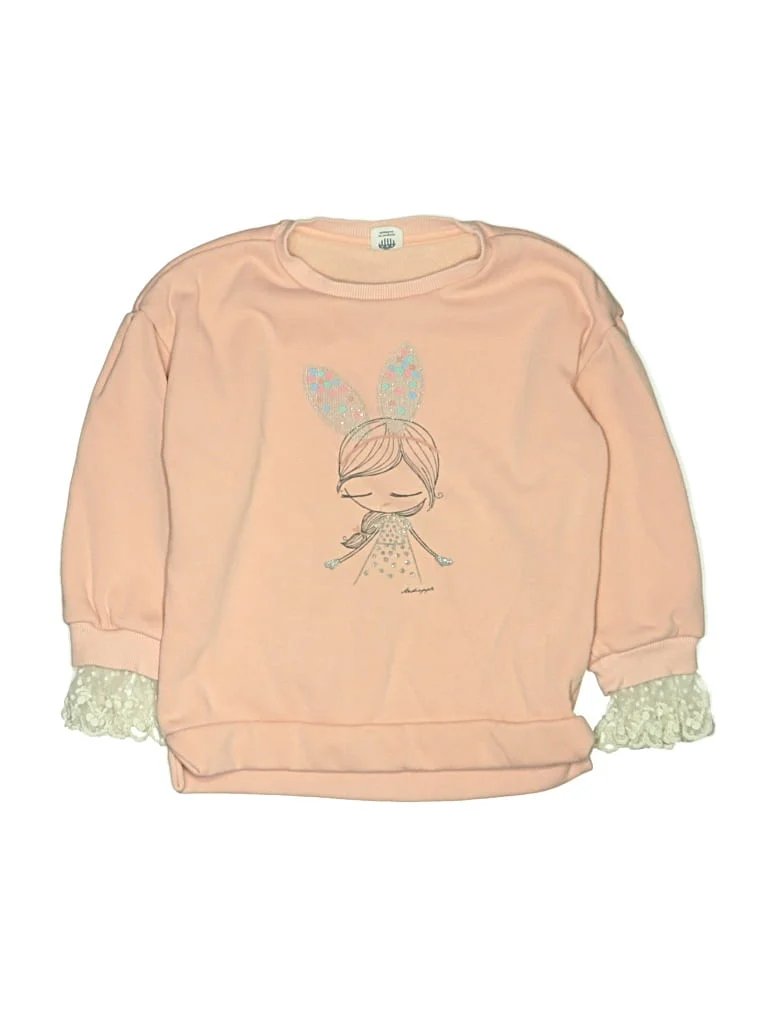 Andi Apple Sweatshirt: Tan Tops - Size 130