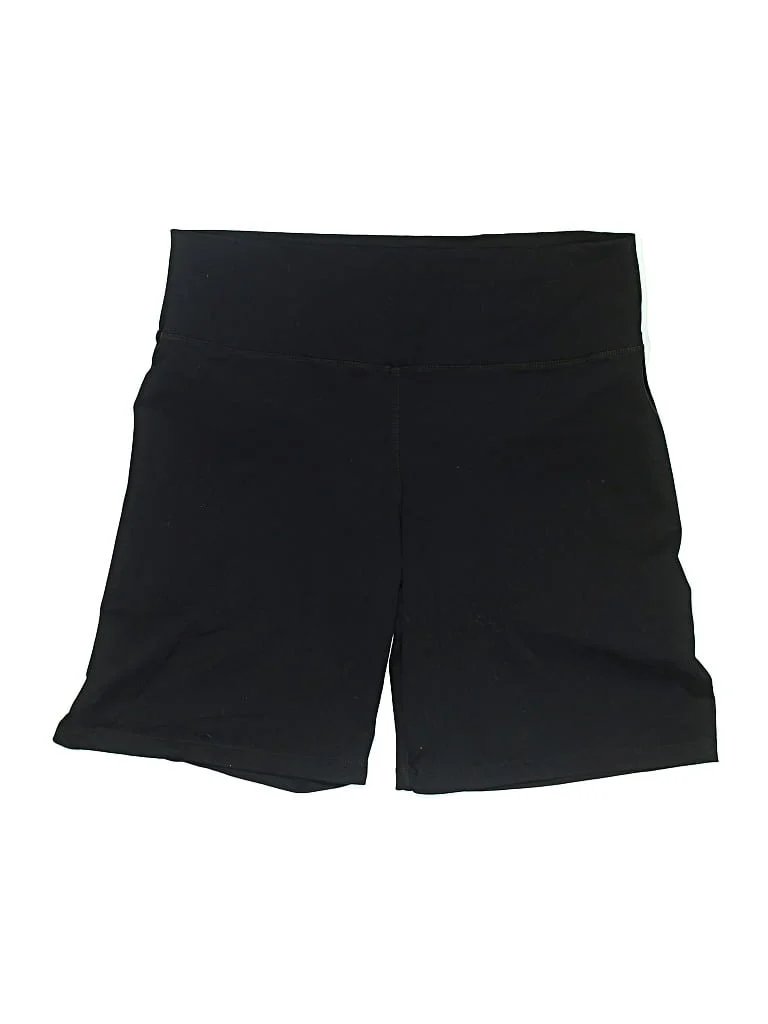 Thirty Years Athletic Shorts: Black Solid Pattern Activewear - Size 2X