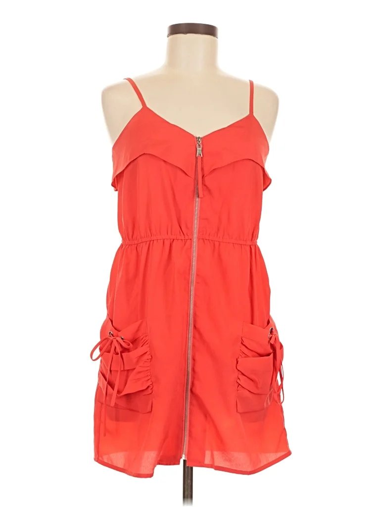 Luluvia Casual Dress: Orange Dresses - Used - Size Medium