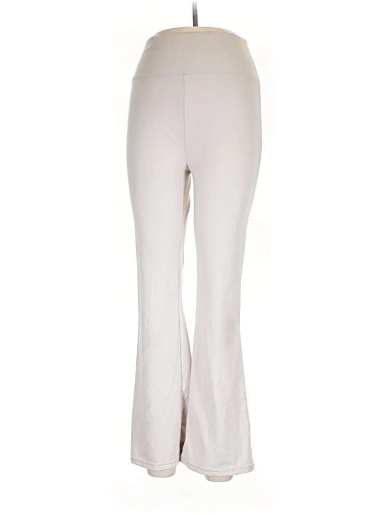Olive Ave Dress Pants - High Rise: Ivory Bottoms - Size Large