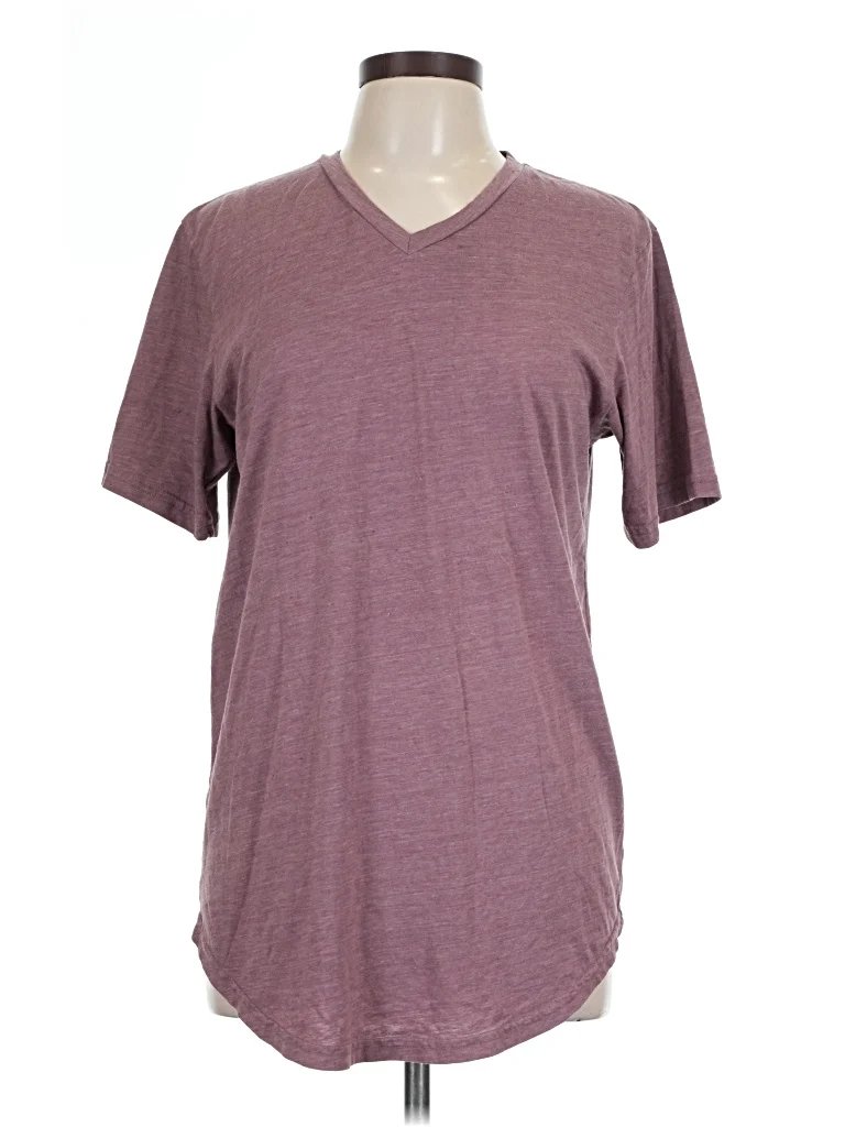 Goodlife Short Sleeve T-Shirt: Burgundy Tops - Size Large