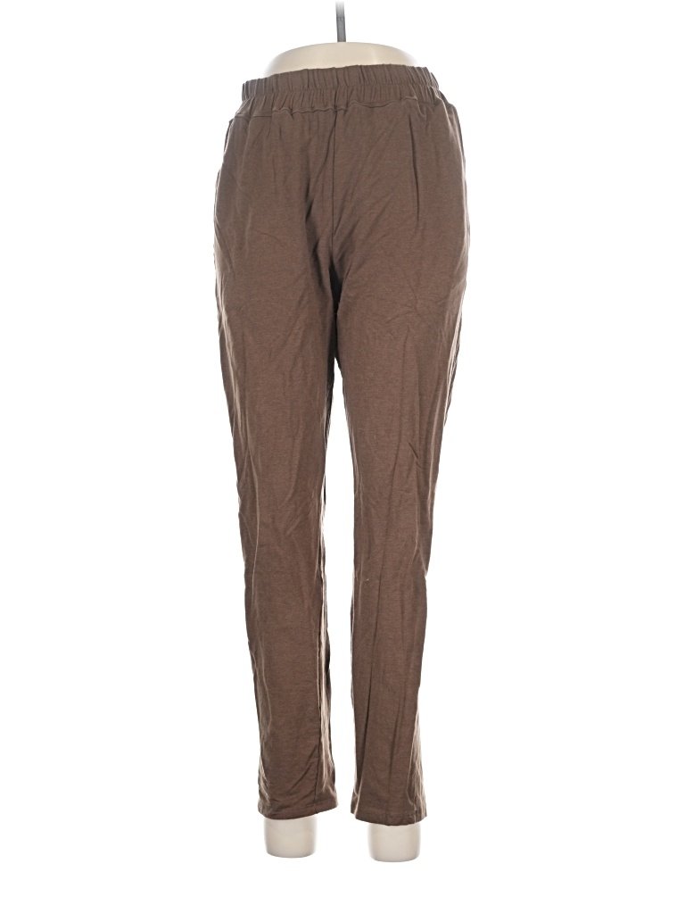 Maikoda Casual Pants - High Rise: Brown Bottoms - Size Large