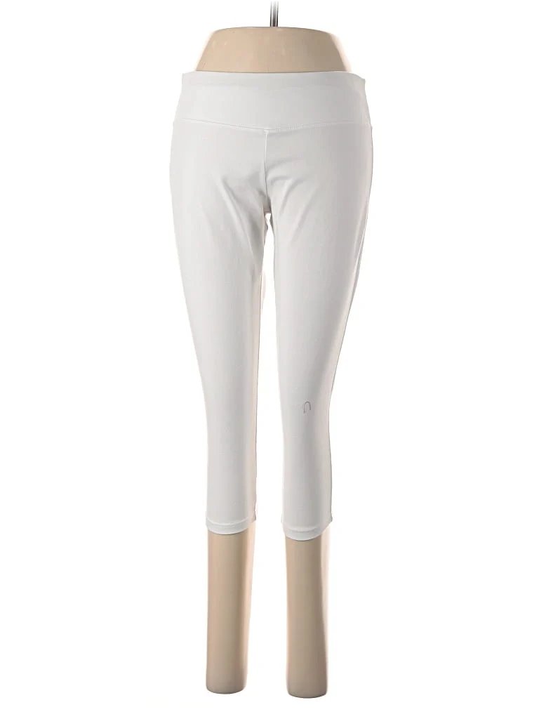 Fig Active Pants - Mid/Reg Rise: Ivory Activewear - Size Medium