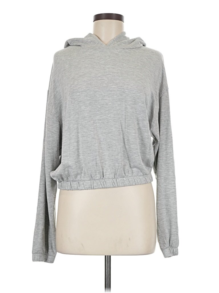 GB Fashion Pullover Hoodie: Gray Tops - Size Medium