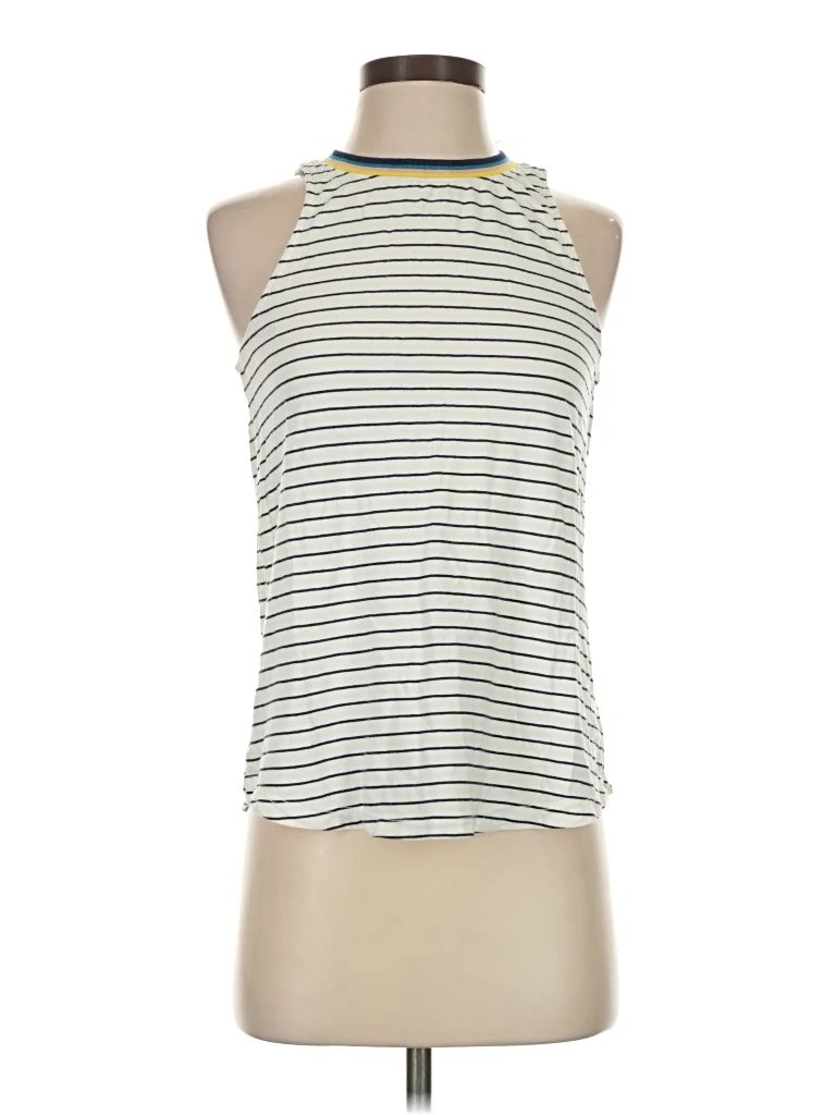 Splendid x Gray Malin Sleeveless T-Shirt: Ivory Tops - Size X-Small
