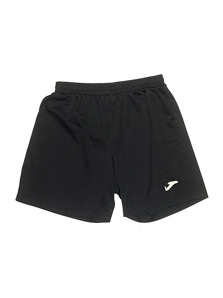 Joma Athletic Shorts: Black Solid Pattern Sporting & Activewear - Size 5Toddler