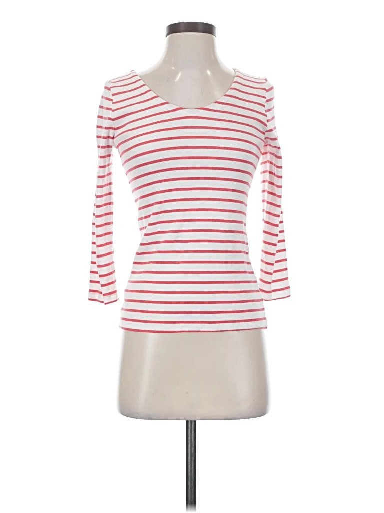 Gap 3/4 Sleeve T-Shirt: Red Tops - Size Small