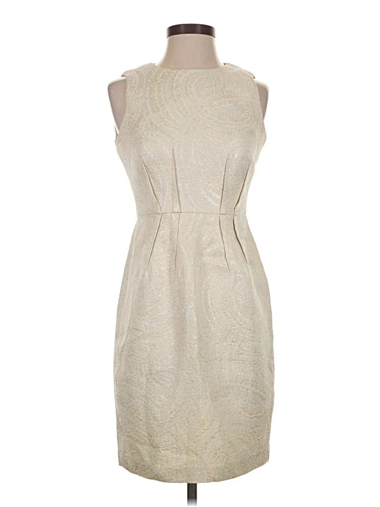 Taylor Cocktail Dress - Sheath: Ivory Dresses - Used - Size 2 Petite