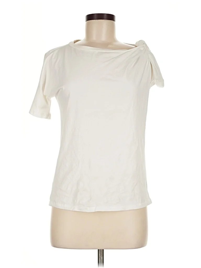 OchreLane Short Sleeve T-Shirt: Ivory Tops - Size 10