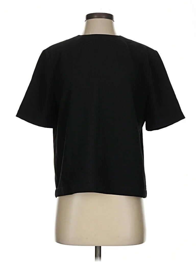 Reformation Short Sleeve Top Black Crew Neck Tops - Used - Size Small