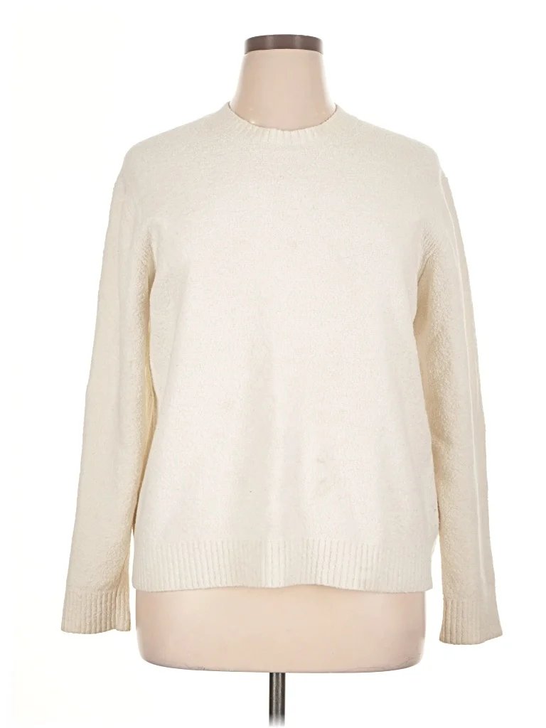 Club Monaco Turtleneck Sweater: Ivory Tops - Size X-Large