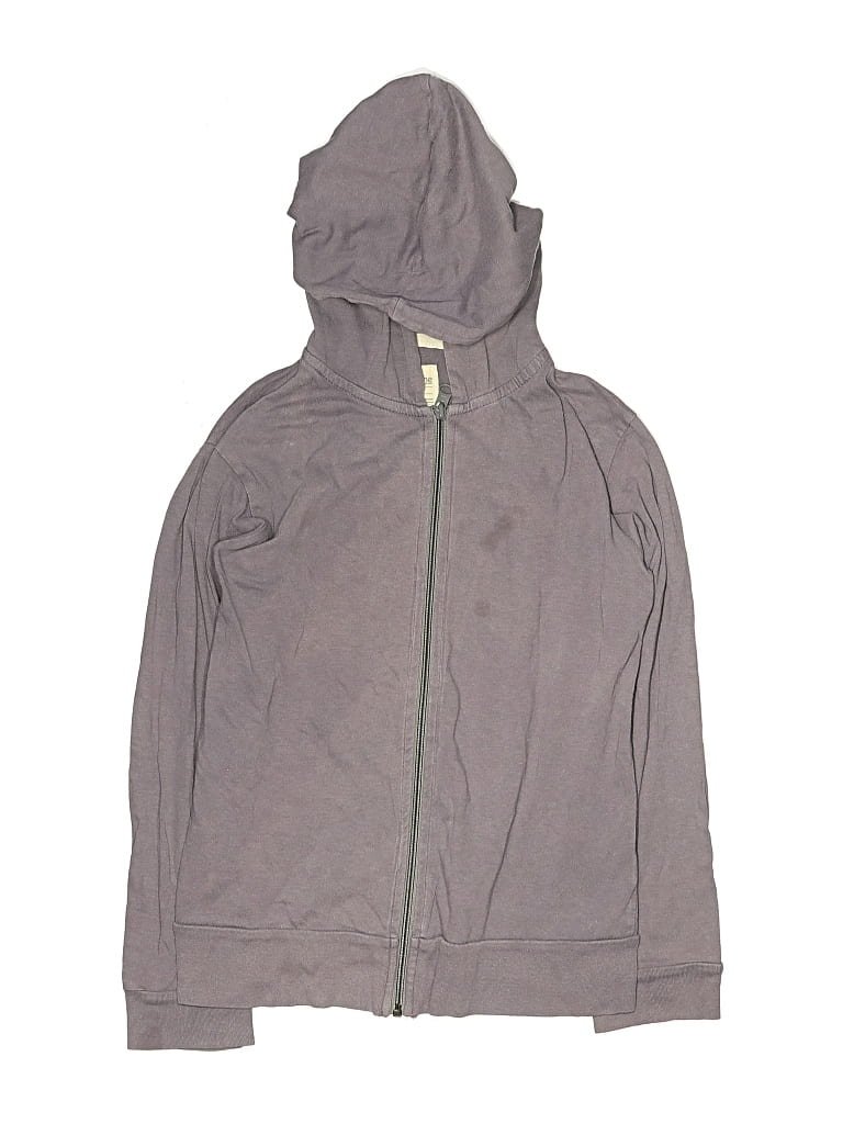 Mini Mioche Zip Up Hoodie: Gray Tops - Size 8
