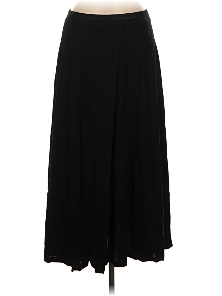 MM. LaFleur Formal Skirt: Black Solid Pattern Bottoms - Size Medium