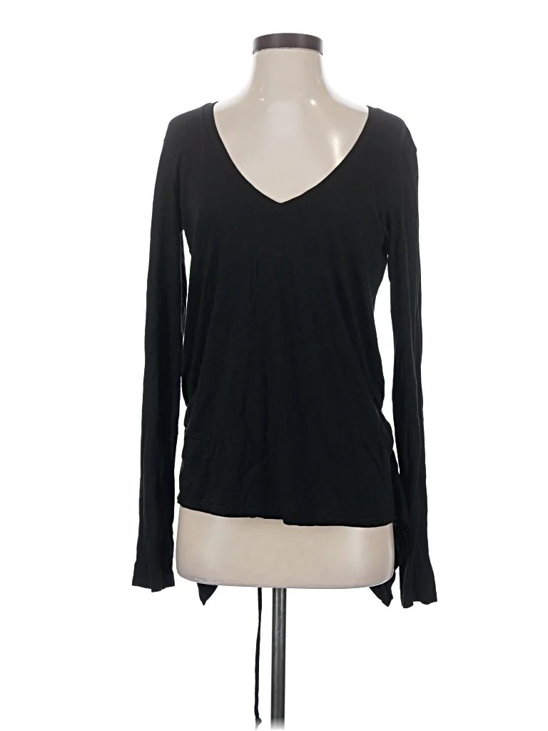 Groceries Long Sleeve Top Black Sweetheart Neckline Tops - Used - Size Small