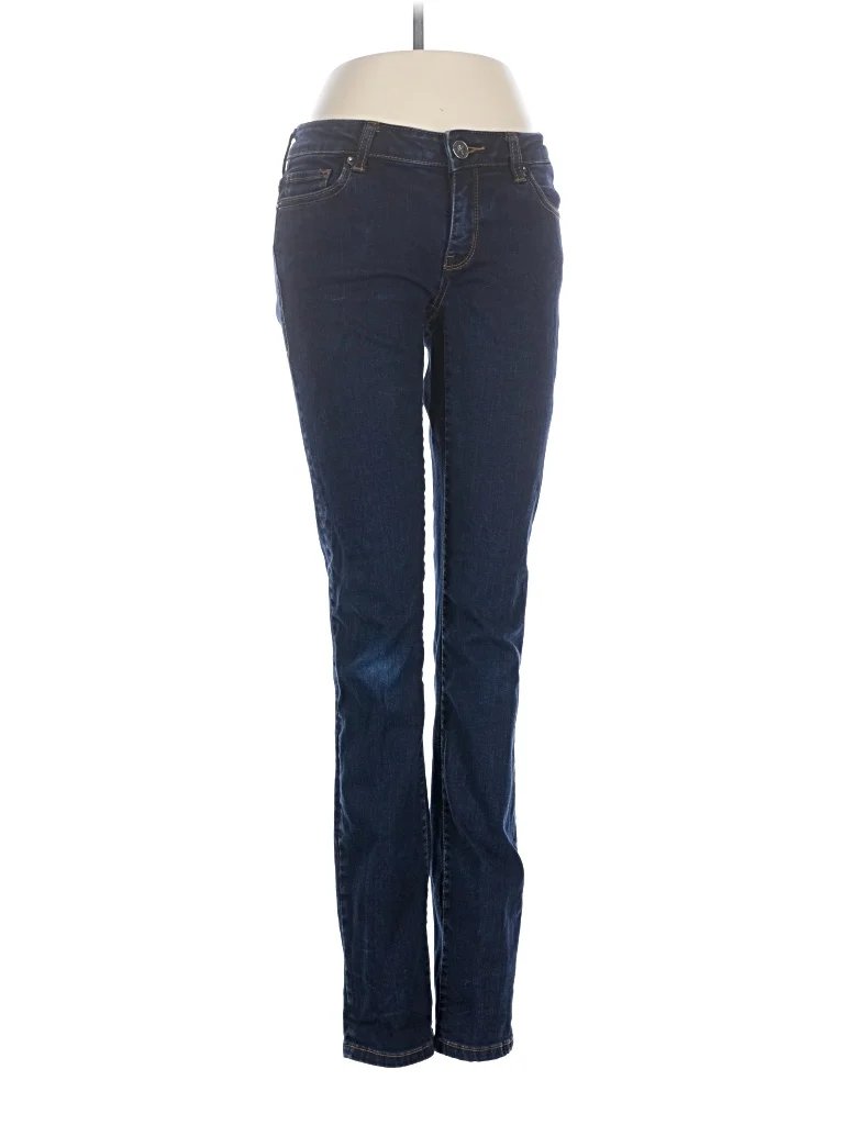 Encircled Jeans - Mid/Reg Rise: Blue Bottoms - Size 4