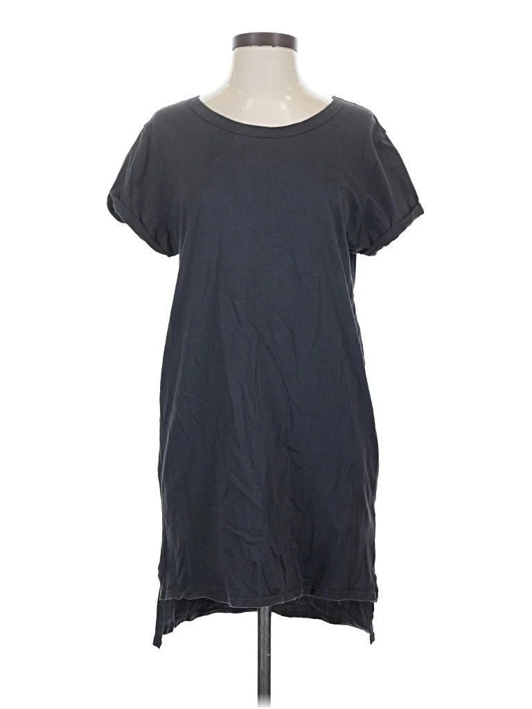 Groceries Casual Dress - Shift: Gray Solid Pattern Dresses - Used - Size X-Small