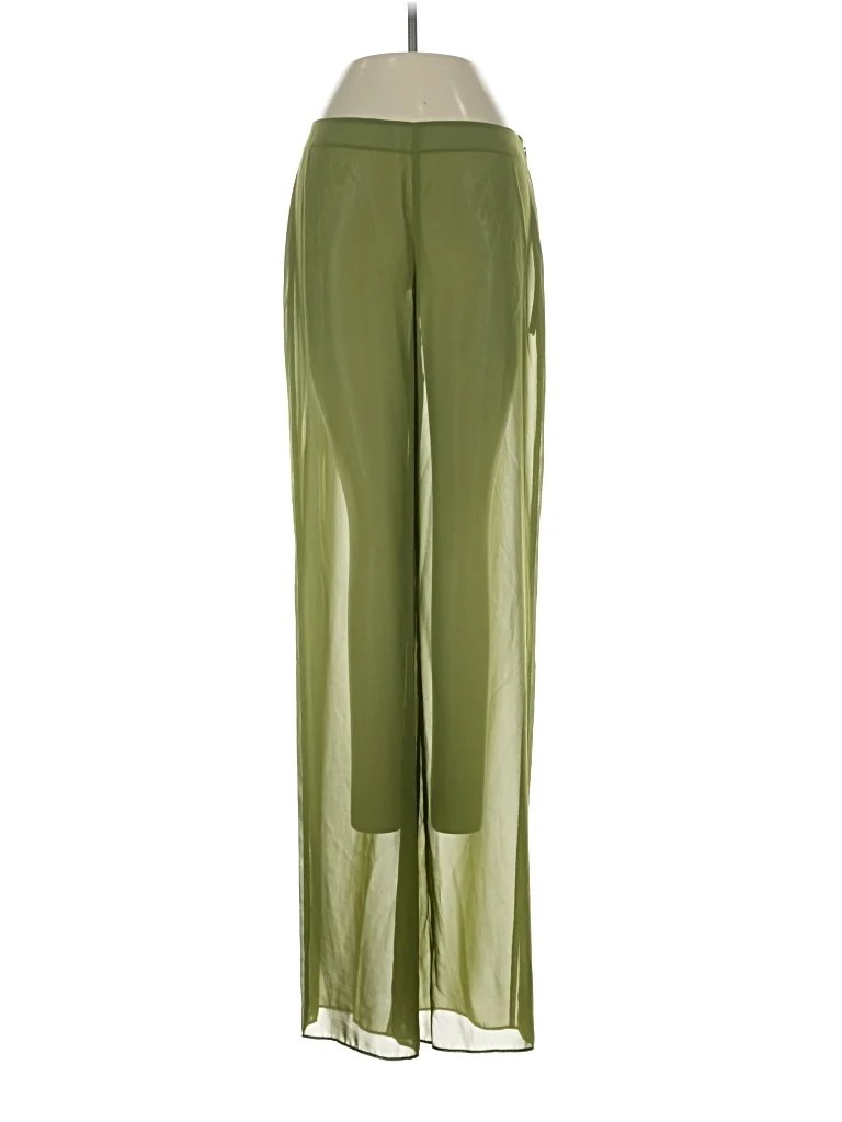Devon Windsor Casual Pants - High Rise: Green Bottoms - Size Small