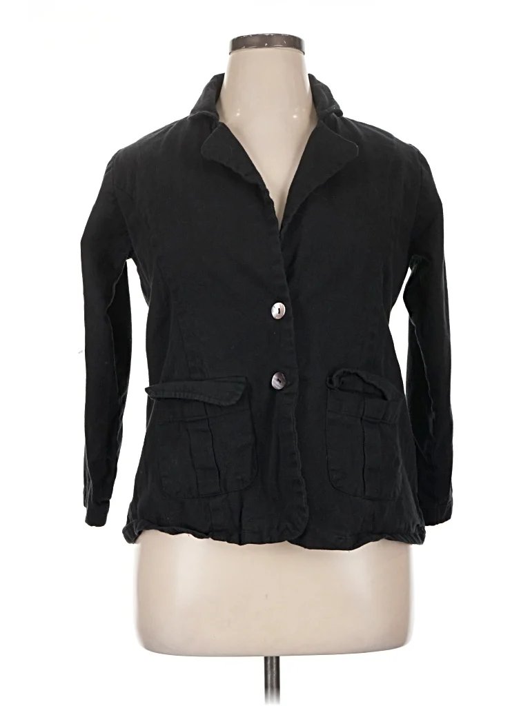 SeamsFriendly Blazer Jacket: Black Jackets & Outerwear - Size X-Large