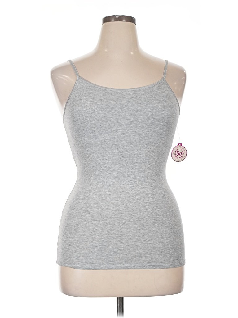 SO Tank Top Gray Strapless Neckline Tops - New - Size 16