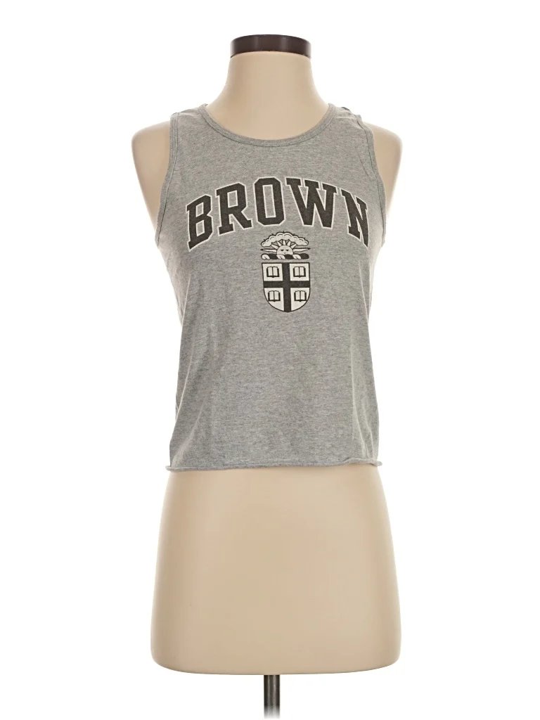 Champion Sleeveless T-Shirt: Gray Tops - Size X-Small