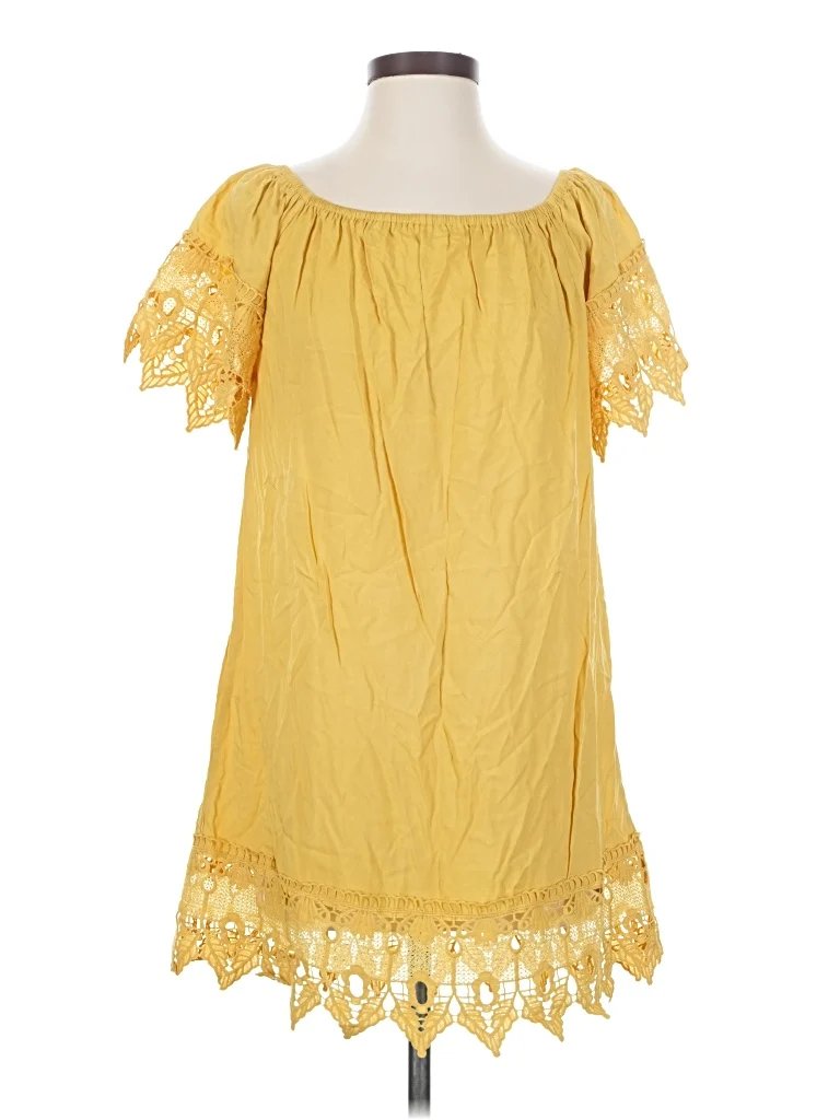 iris Casual Dress: Yellow Dresses - New - Size Small