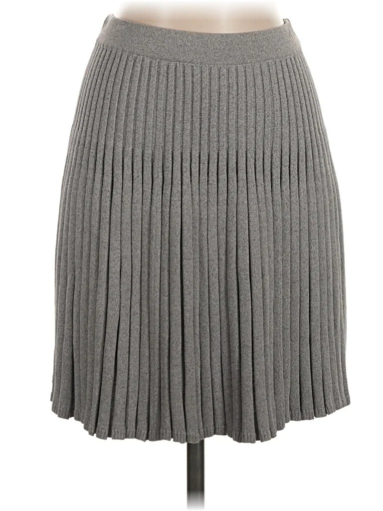 Jonathan Simkhai Casual Skirt: Gray Solid Pattern Bottoms - Size Small
