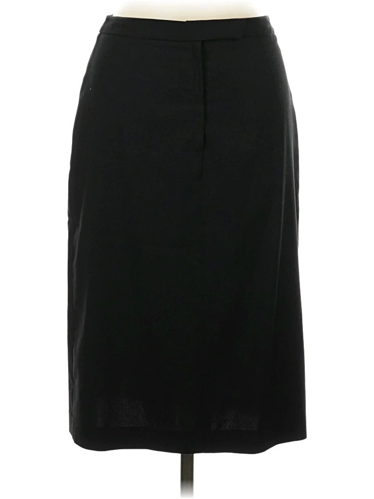 BCBG Formal Skirt: Black Solid Pattern Bottoms - Size 6