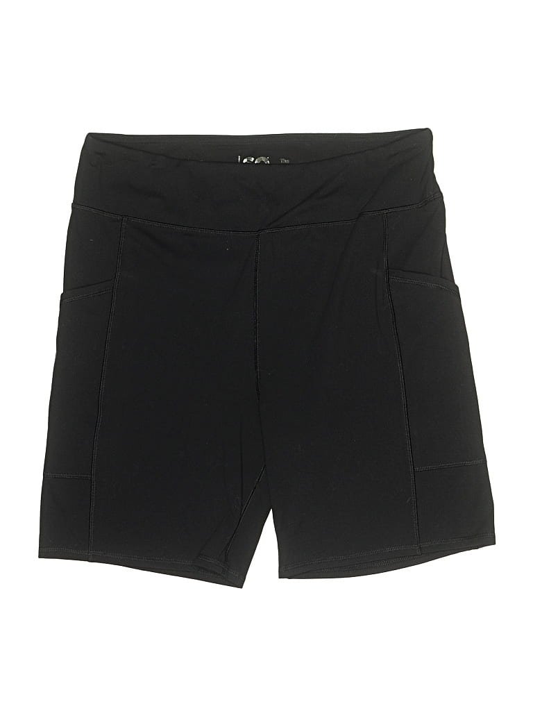 SO Athletic Shorts: Black Solid Pattern Activewear - Size X-Large
