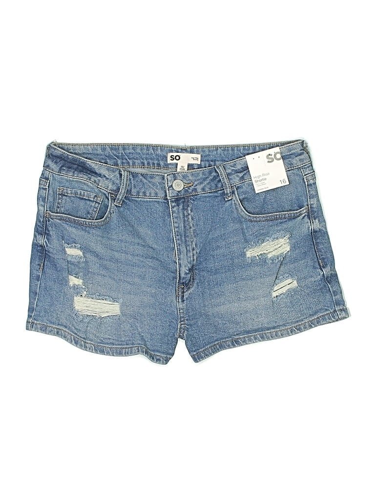 SO Denim Shorts: Blue Bottoms - Size 16