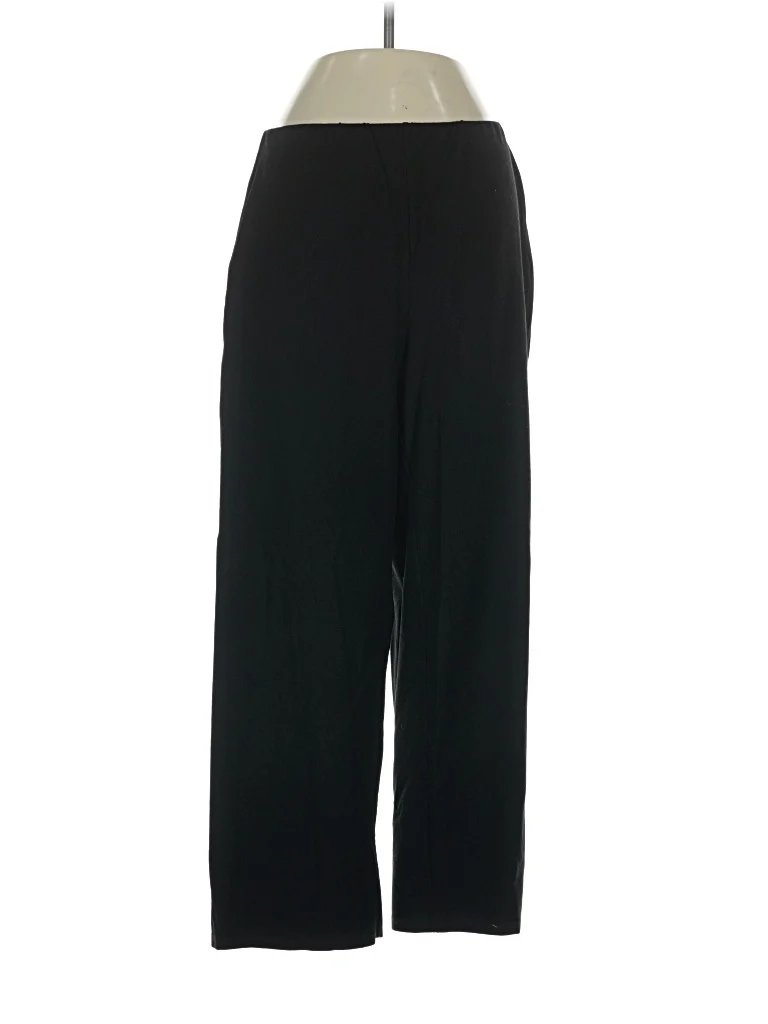 Eileen Fisher Dress Pants - Mid/Reg Rise: Black Bottoms - Size Small