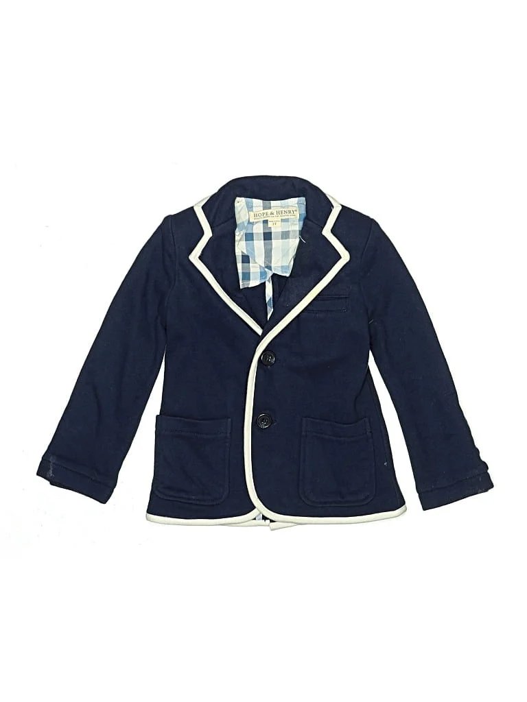 Hope & Henry Jacket: Blue Jackets & Outerwear - Size 2Toddler