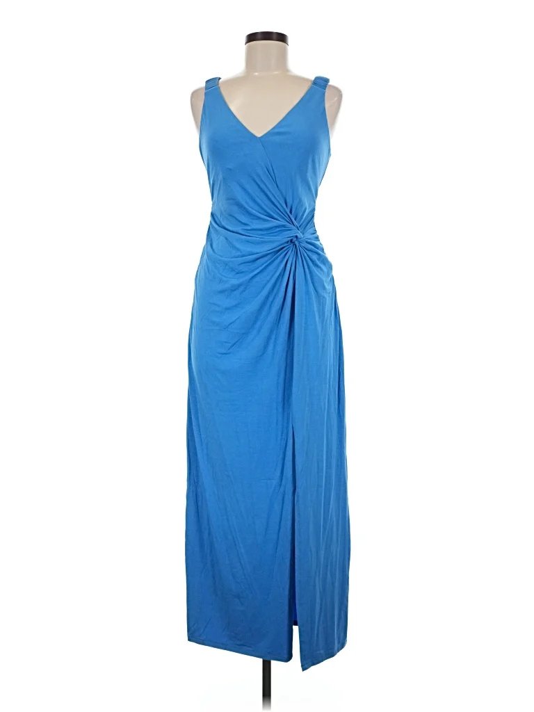 Rebecca Taylor Cocktail Dress - Wrap: Blue Dresses - Used - Size 8