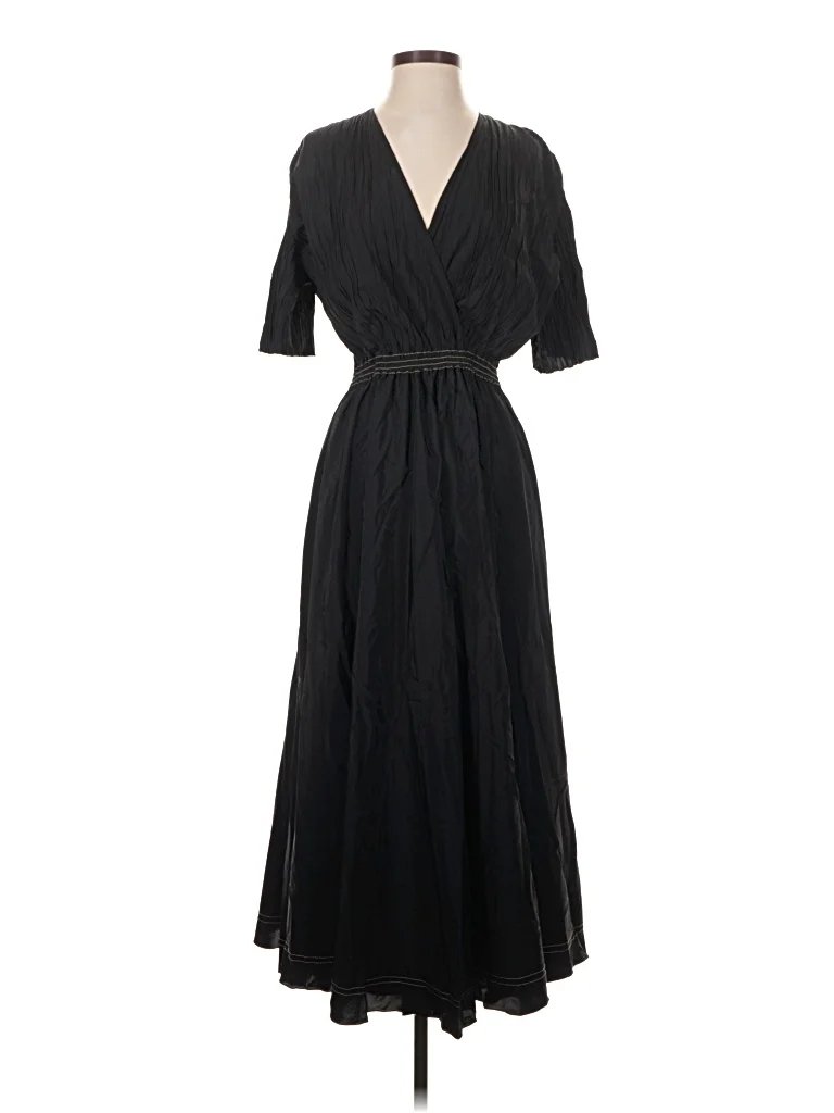 CASASOLA Casual Dress - Wrap: Black Dresses - Used - Size 40
