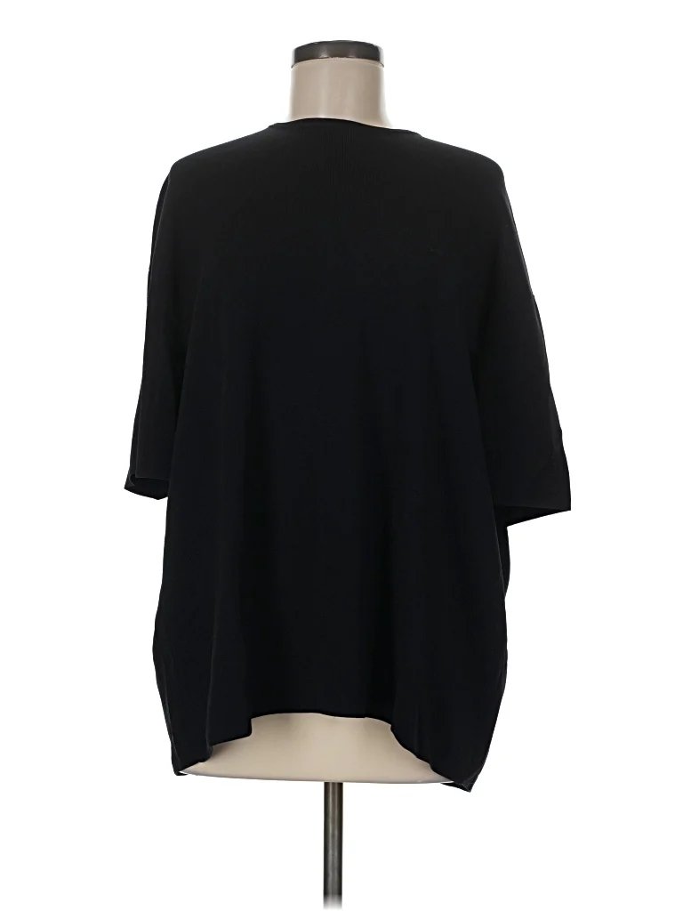 The Frankie Shop 3/4 Sleeve Top Black Crew Neck Tops - Used - Size Medium