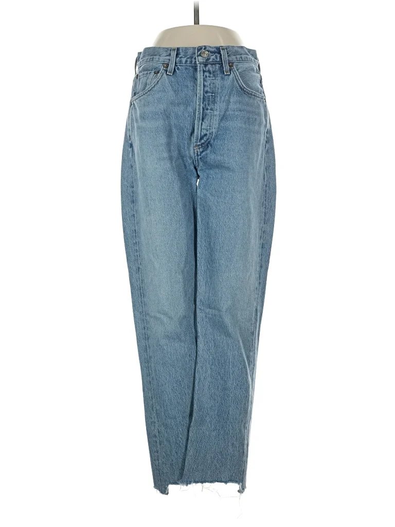 AGOLDE Jeans - High Rise: Blue Bottoms - Size 25
