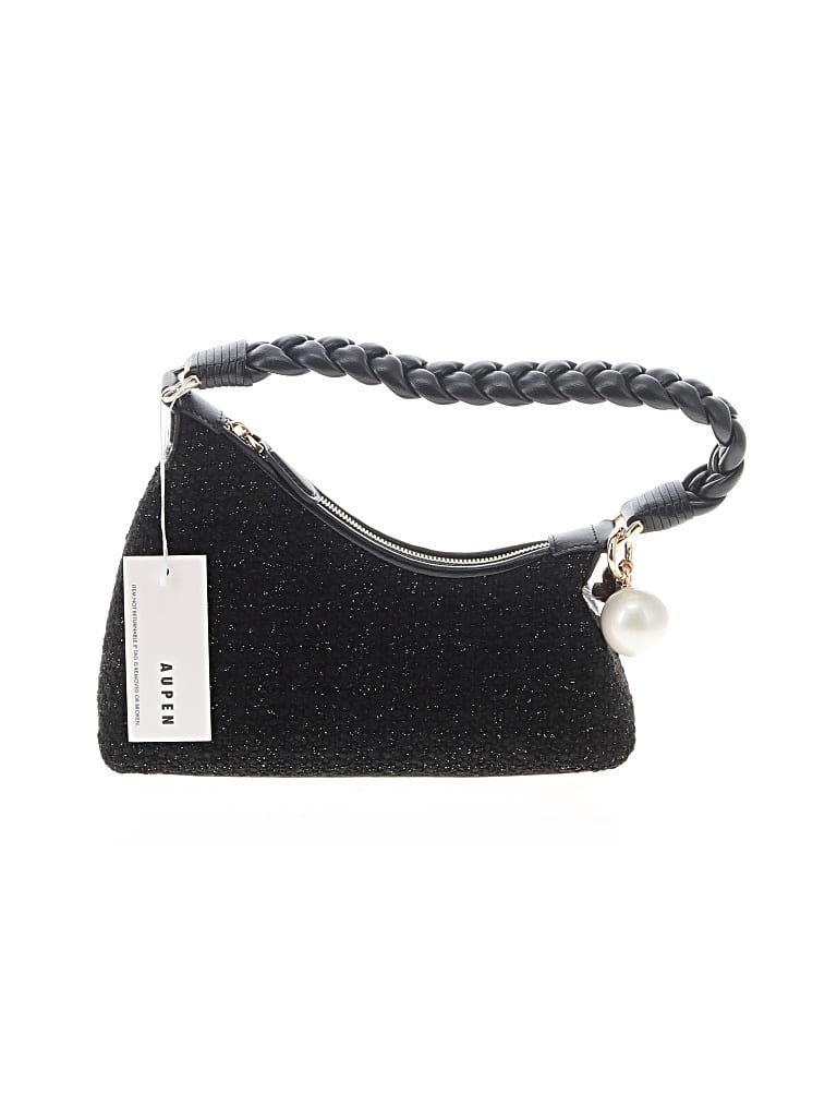 Aupen Shoulder Bag: Black Bags