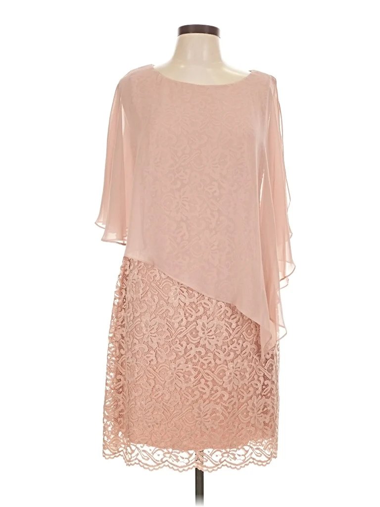 Connected Apparel Cocktail Dress: Pink Dresses - New - Size 10