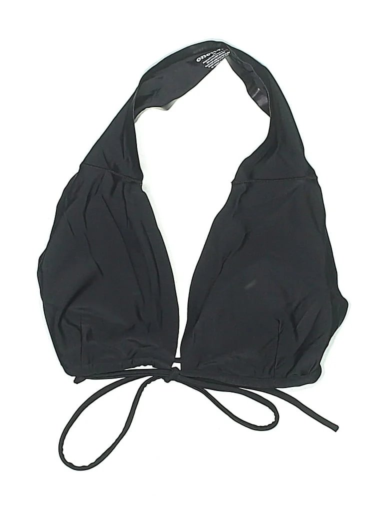 onewith Swimsuit Top Black Solid Pattern Swimwear - Used - Size X-Small