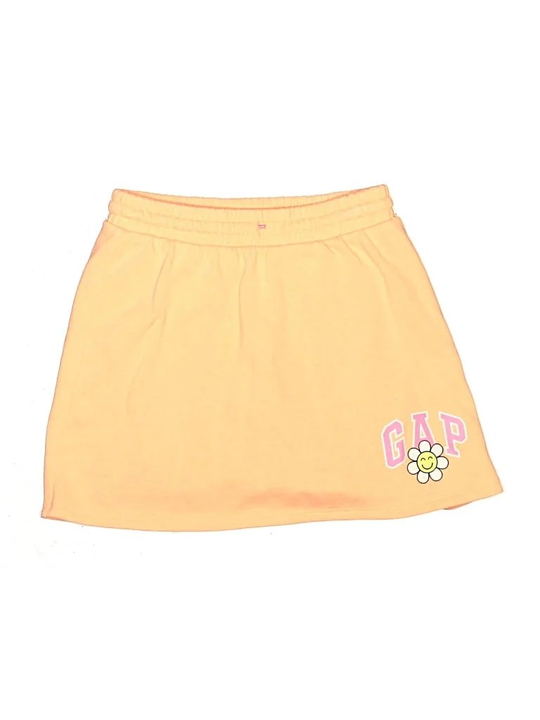 Gap Skort: Yellow Solid Pattern Bottoms - Size 16
