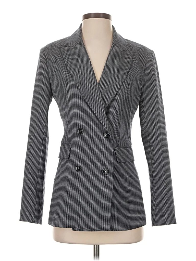 FRENCHMAUVE Blazer Jacket: Gray Jackets & Outerwear - Size Small